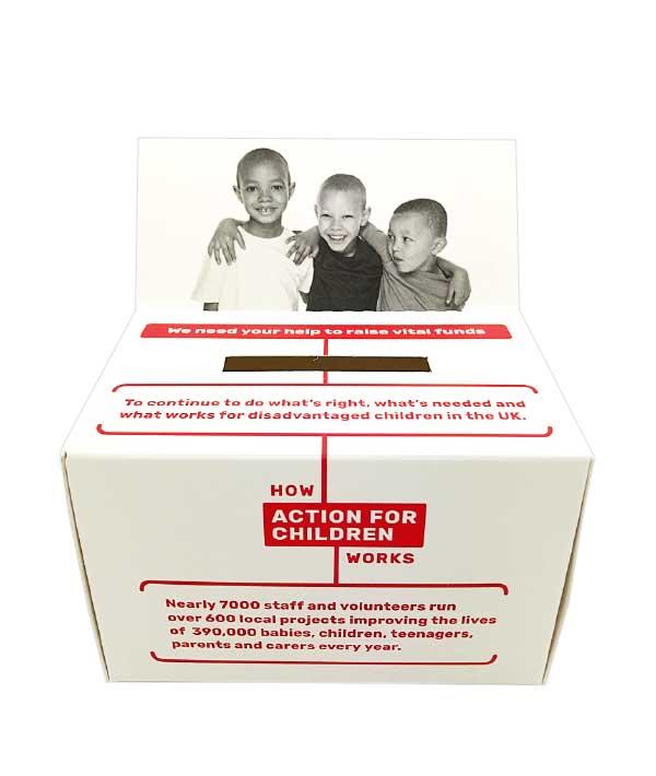 Charity Box with Flap